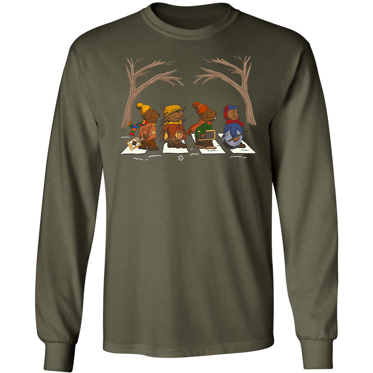 Long Sleeve T-Shirt - 9JSES1YR - Military Green - 16