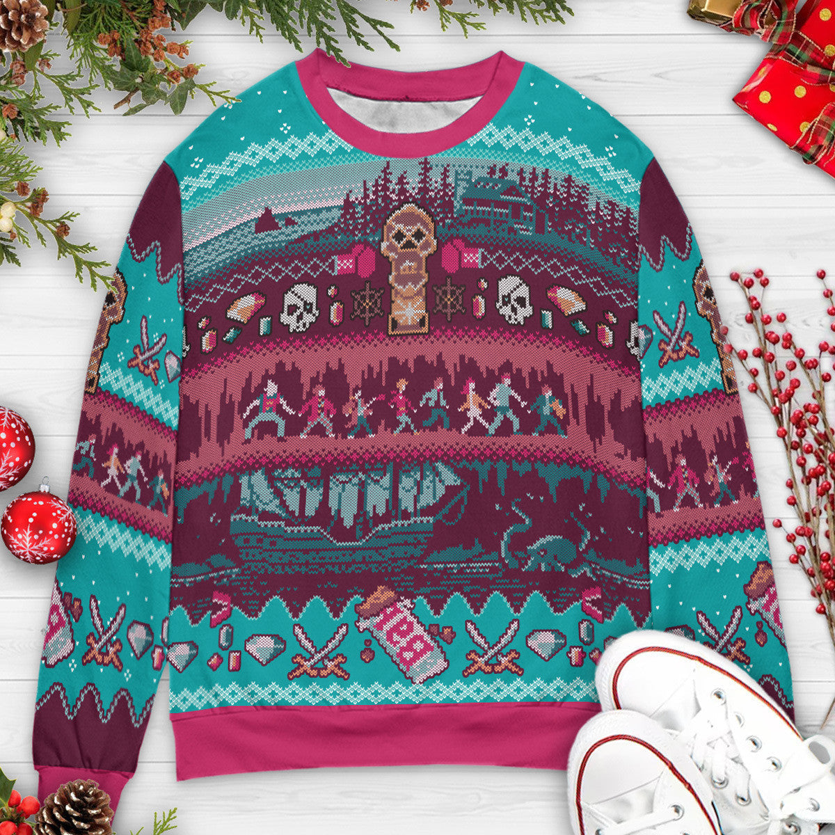 Ugly Christmas Sweatshirt - U53AEVDQ