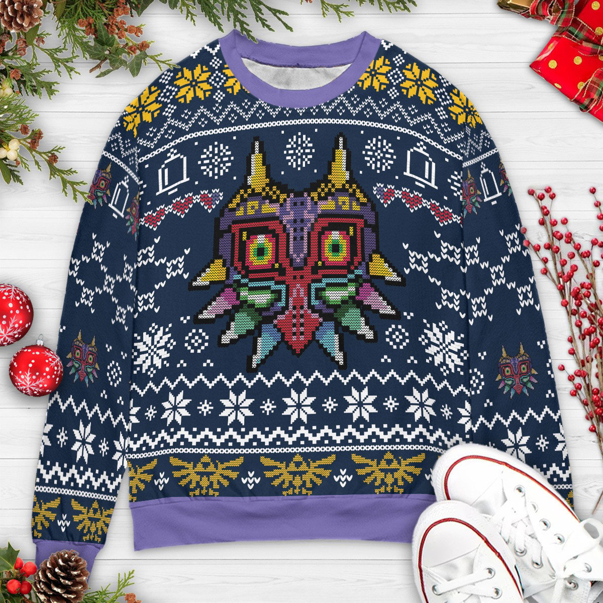 Ugly Christmas Sweatshirt - D4SD8JD7
