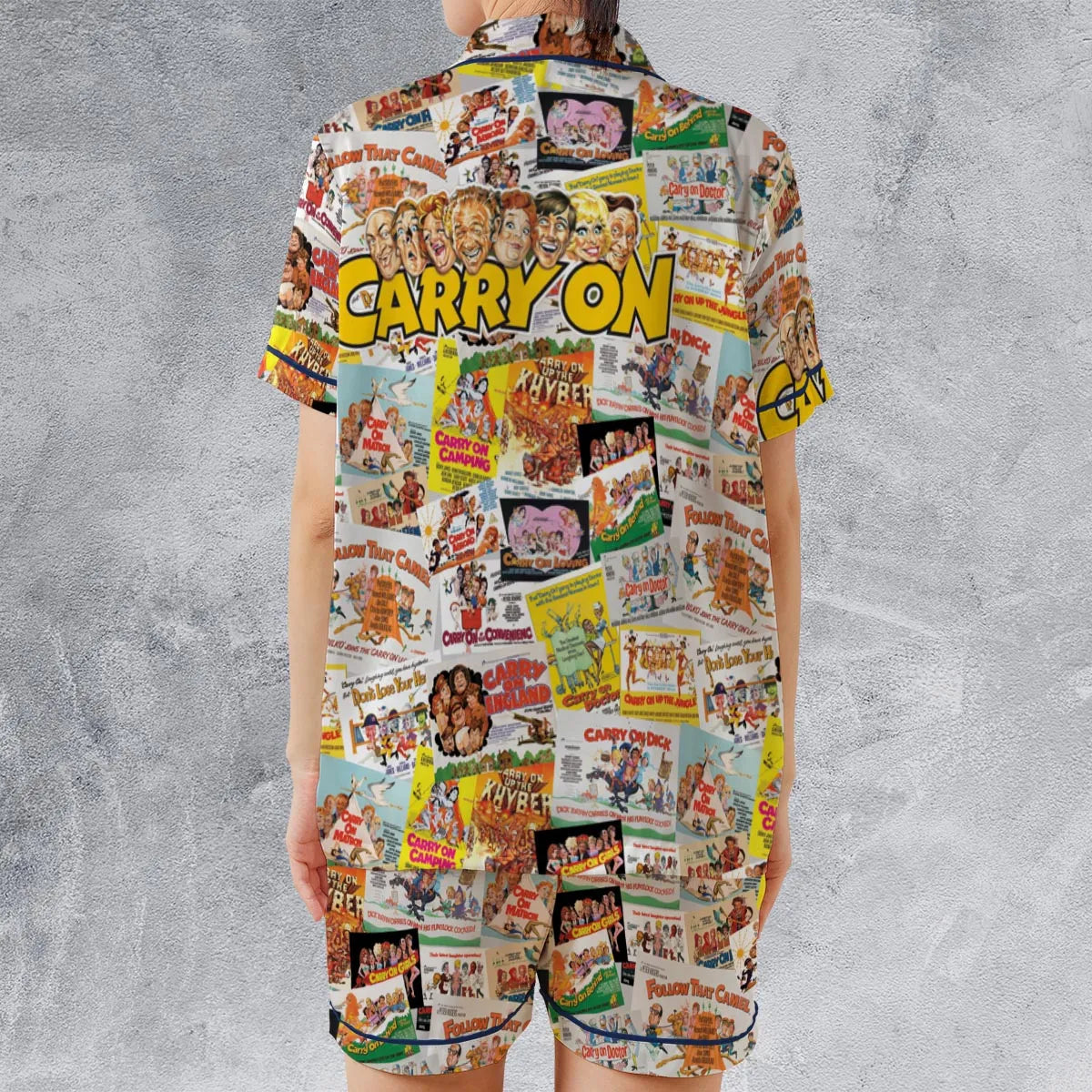 Satin Short-Sleeve Pajamas Set - KS9HC4HQ