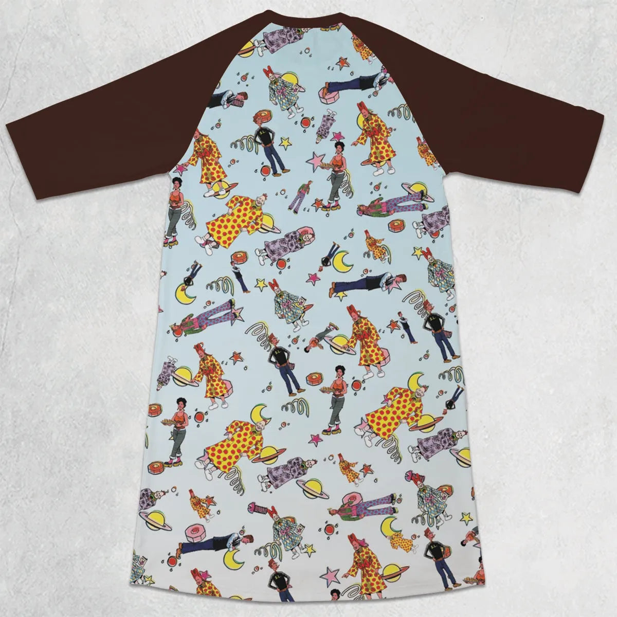 3/4 Sleeve Raglan Dress - 7SRJKLF3