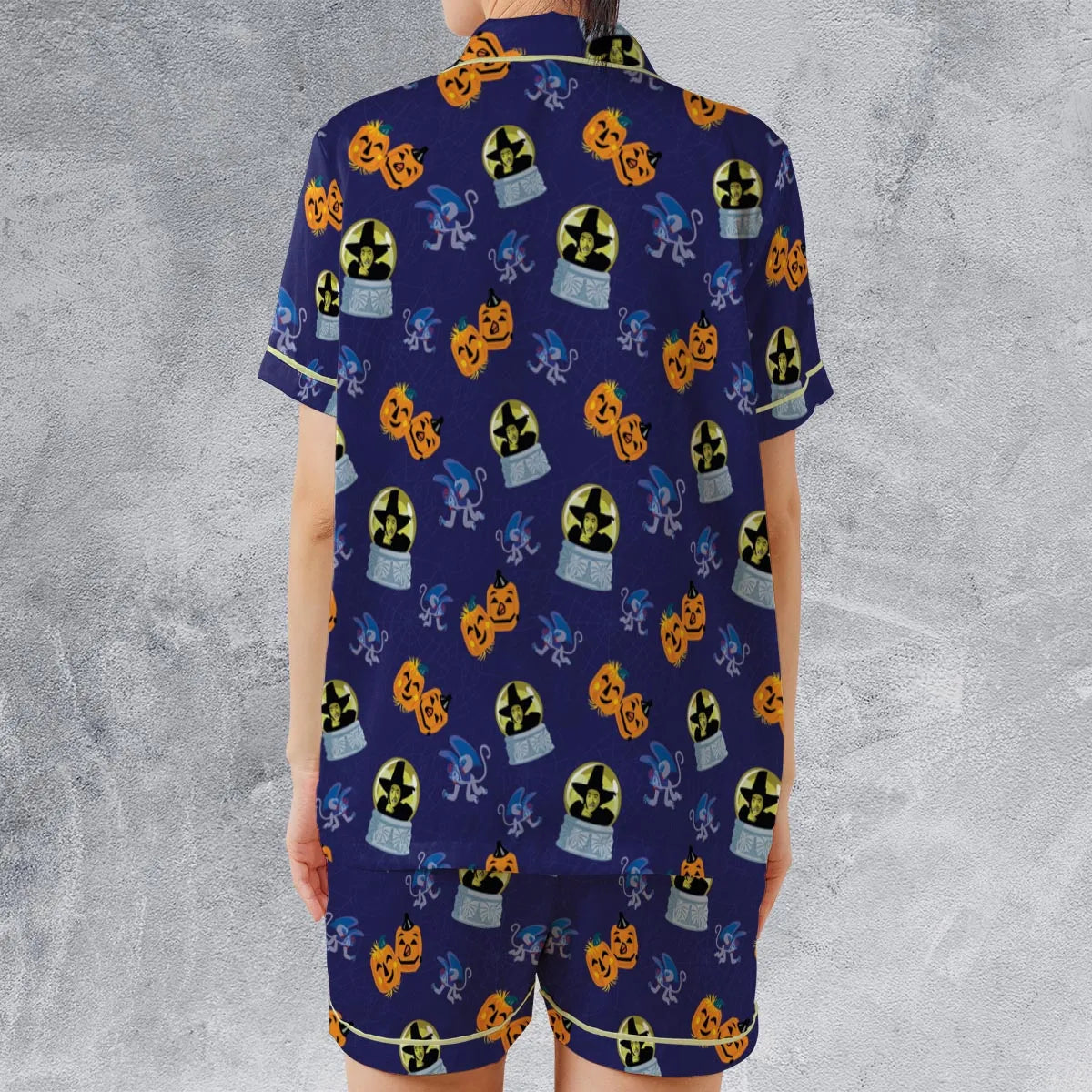 Satin Short-Sleeve Pajamas Set - XHQMB7UJ