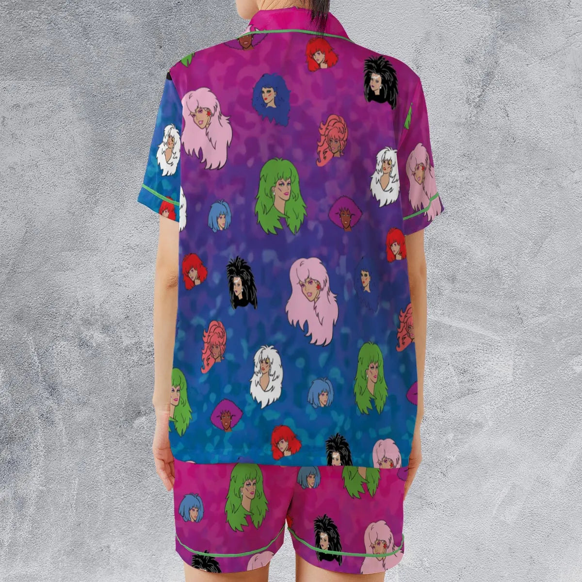 Satin Short-Sleeve Pajamas Set - 5ZJ5X67G