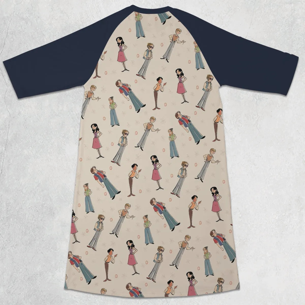 3/4 Sleeve Raglan Dress - A5MMZQNC