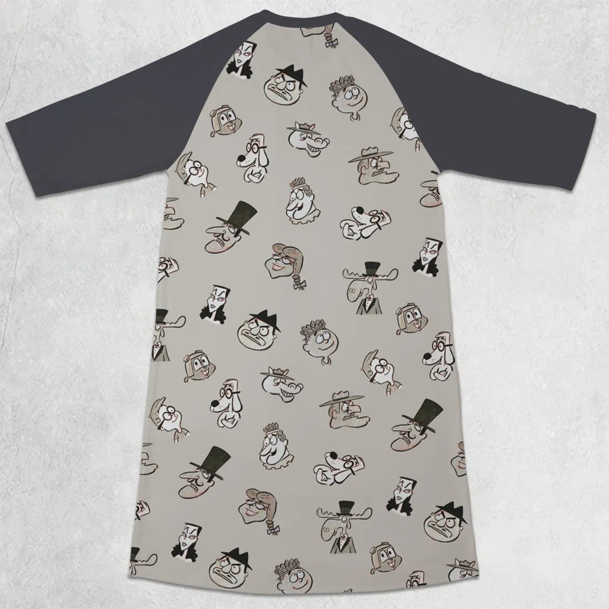 3/4 Sleeve Raglan Dress - LTFTYJ1C