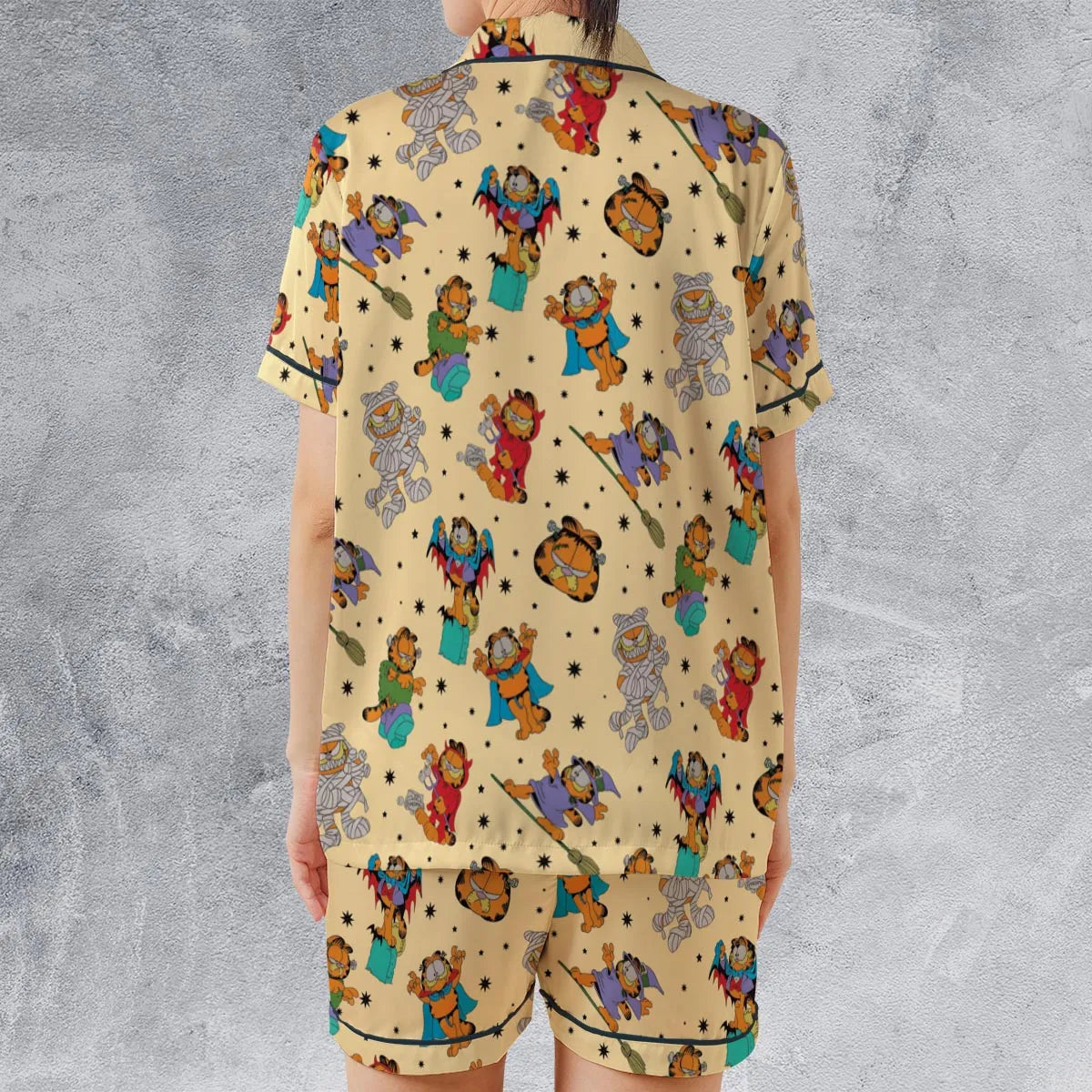 Satin Short-Sleeve Pajamas Set - 3PUYR8LY