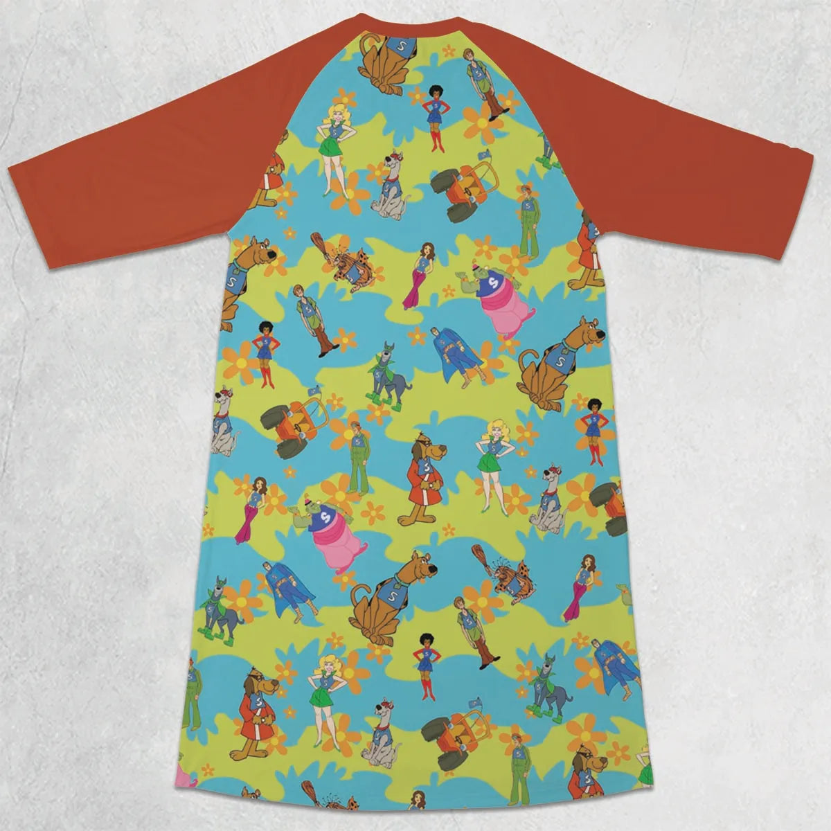 3/4 Sleeve Raglan Dress - WTGJM13S