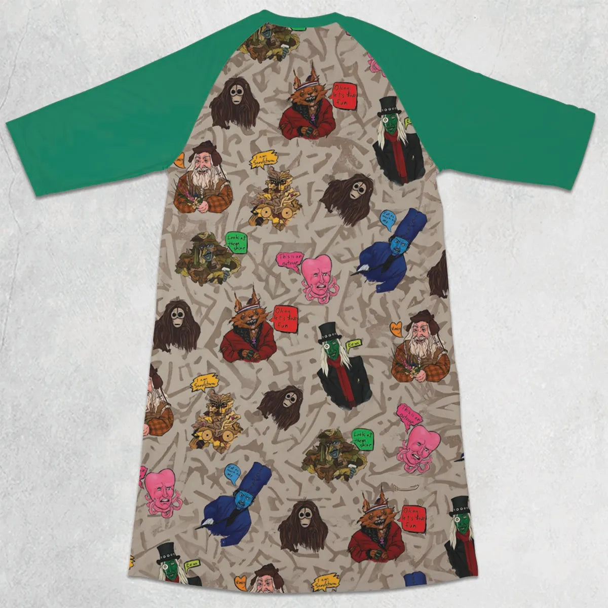 3/4 Sleeve Raglan Dress - 1F7MQ4KR