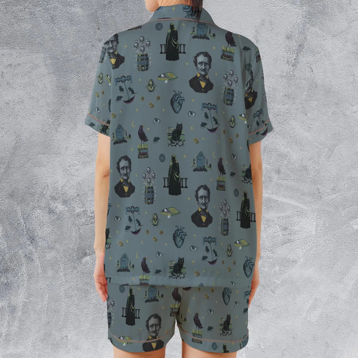 Satin Short-Sleeve Pajamas Set - 1K3RXGTT