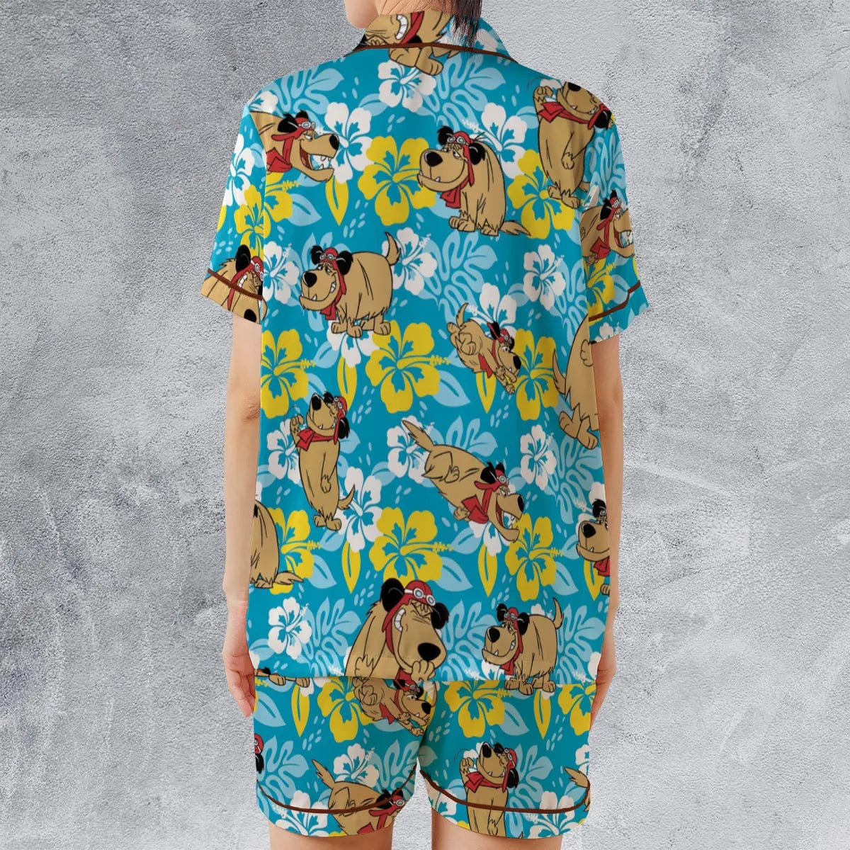 Satin Short-Sleeve Pajamas Set - VJZ6L5SP