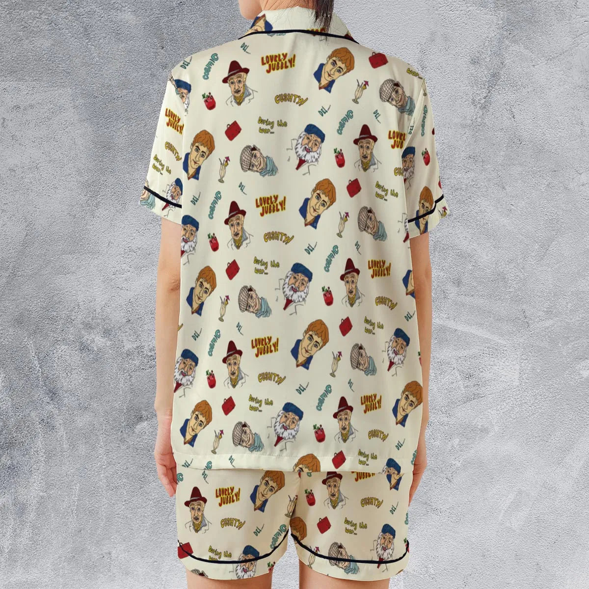 Satin Short-Sleeve Pajamas Set - 43RBN3NX