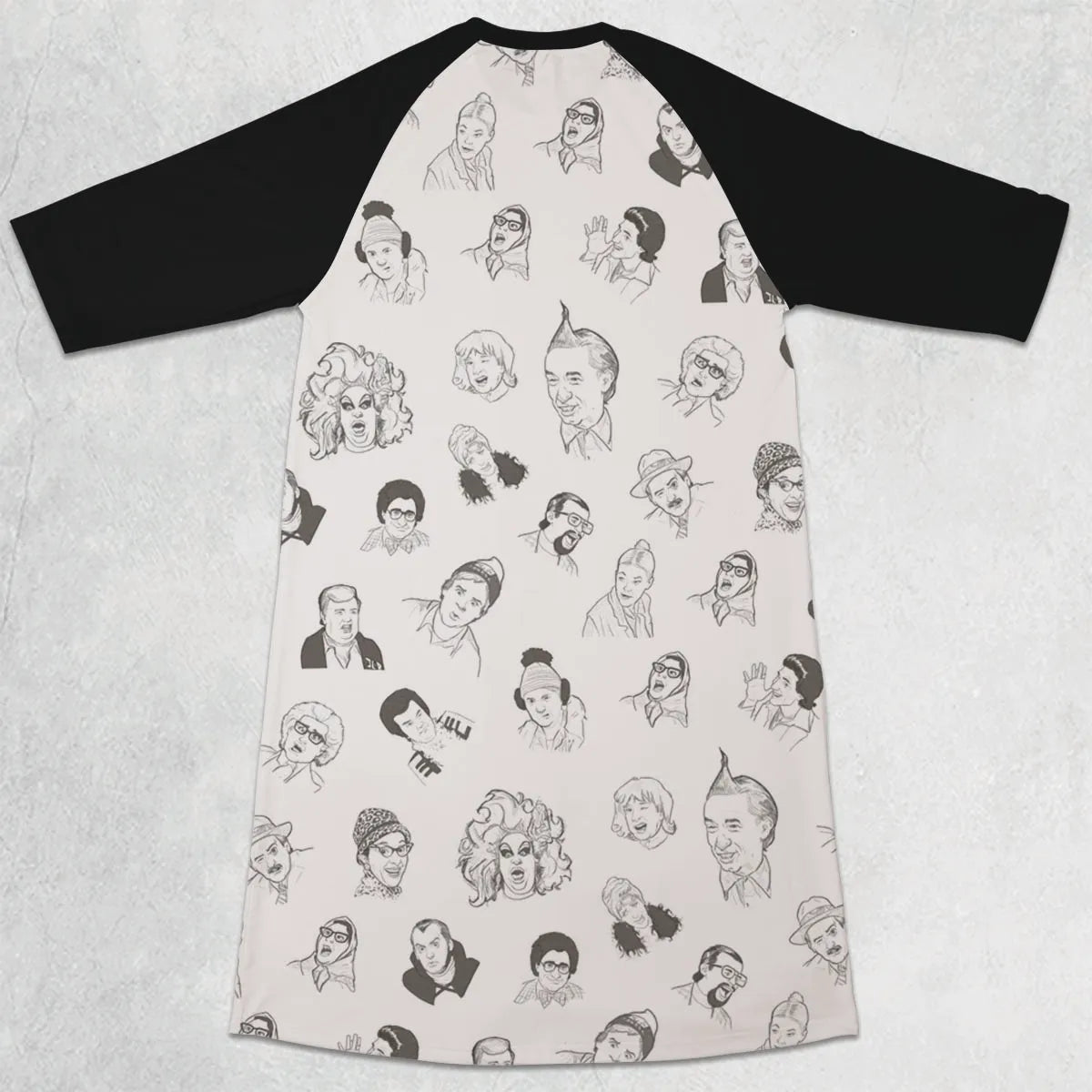3/4 Sleeve Raglan Dress - 8UA6ELC5