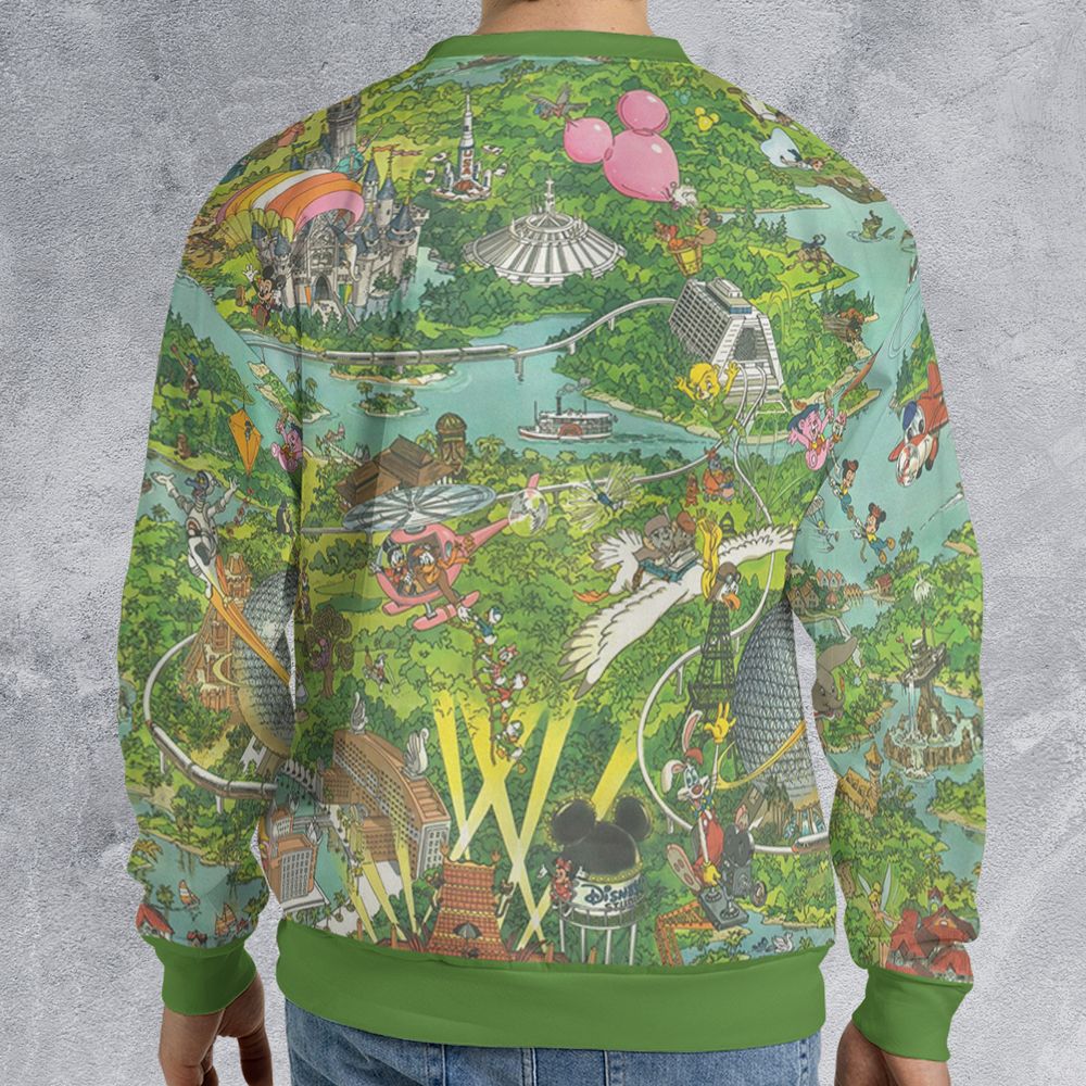 All-over Print Sweatshirt - - 2
