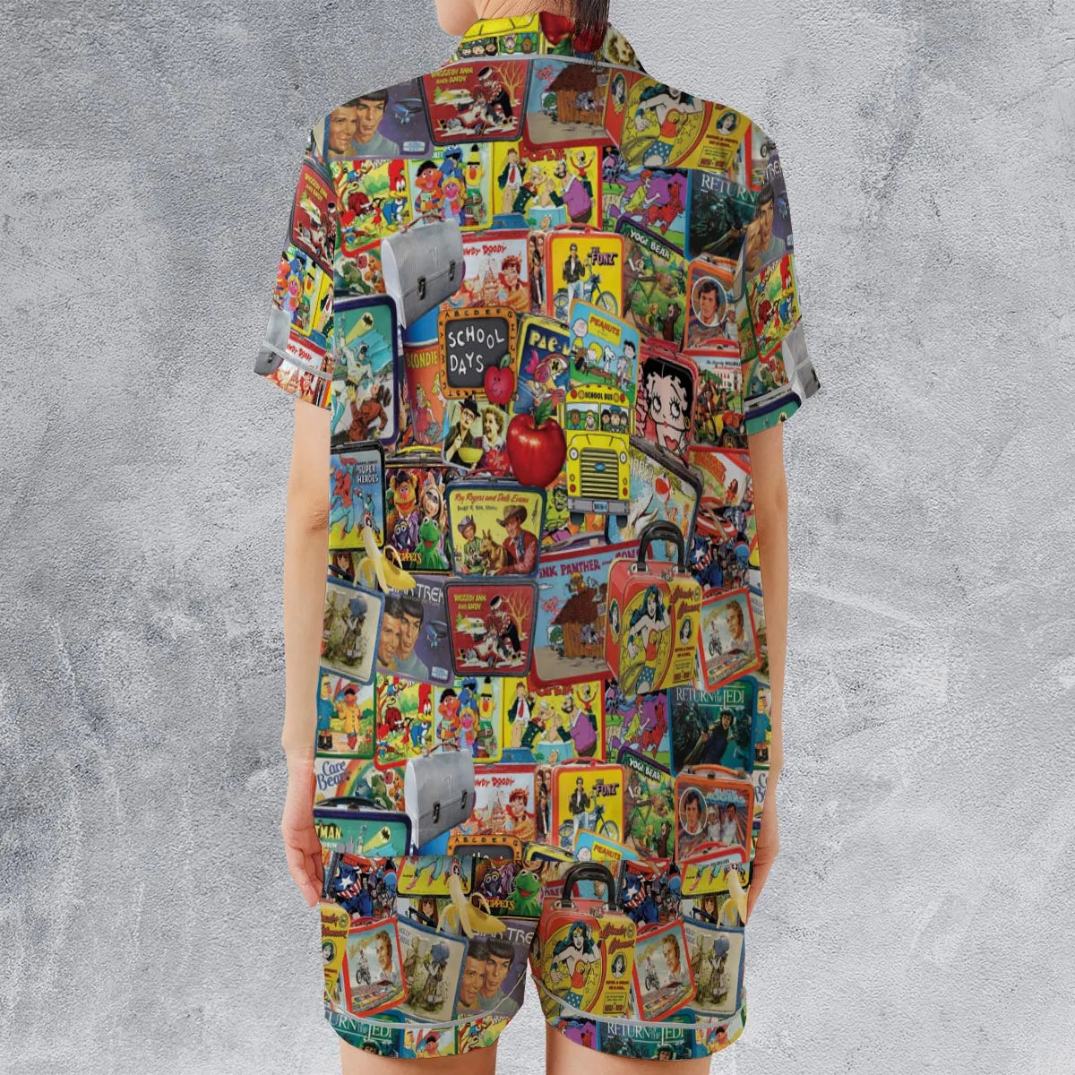 Satin Short-Sleeve Pajamas Set - W64MUYBV