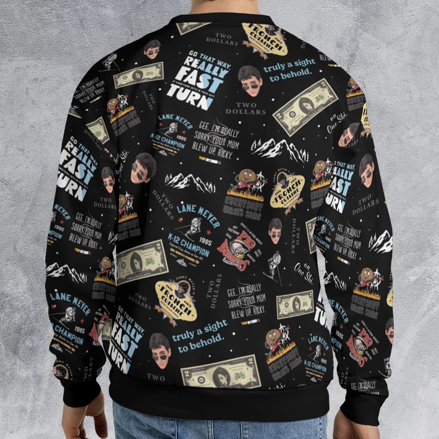 All-over Print Sweatshirt - UE4CBREG