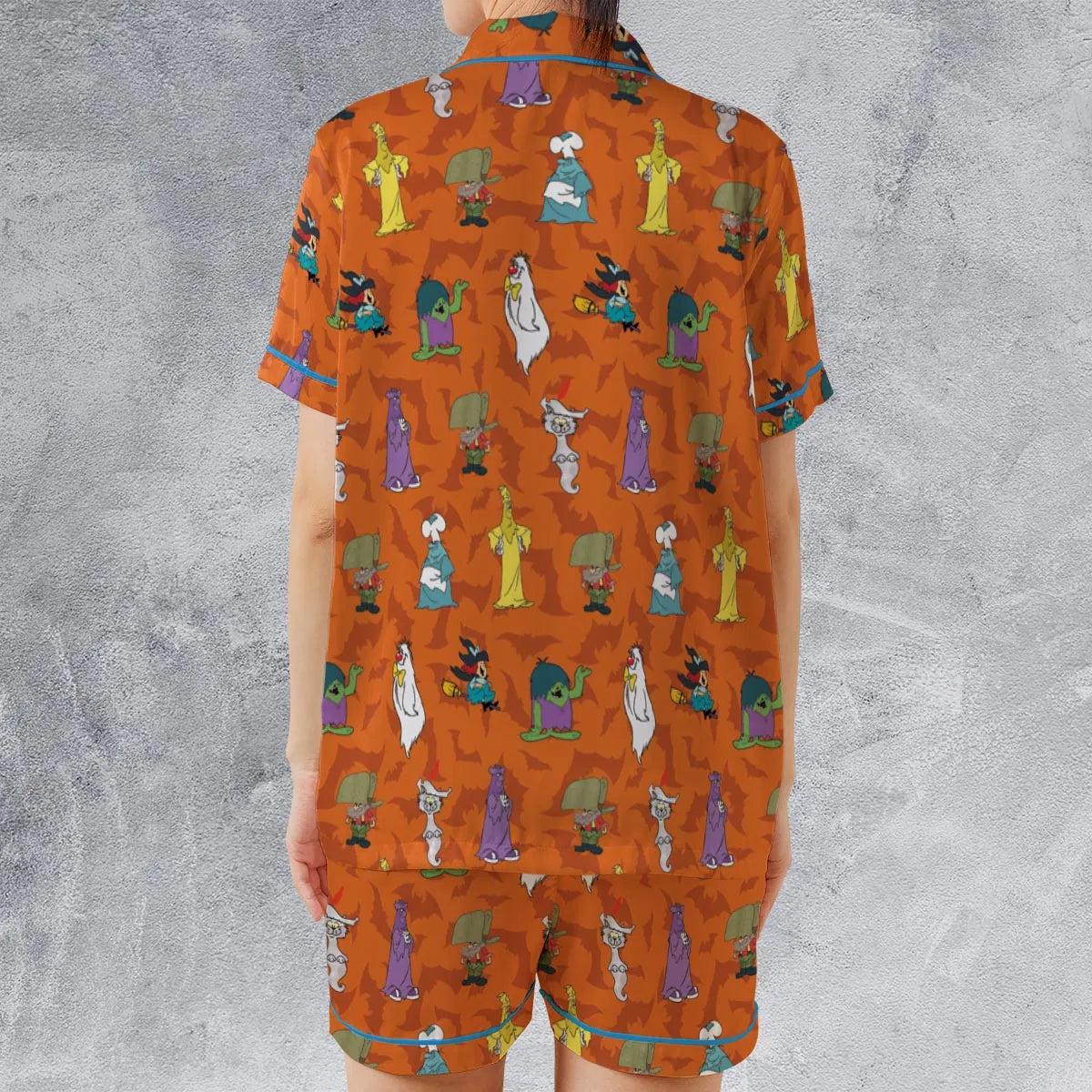 Satin Short-Sleeve Pajamas Set - 2ZXPCEHL