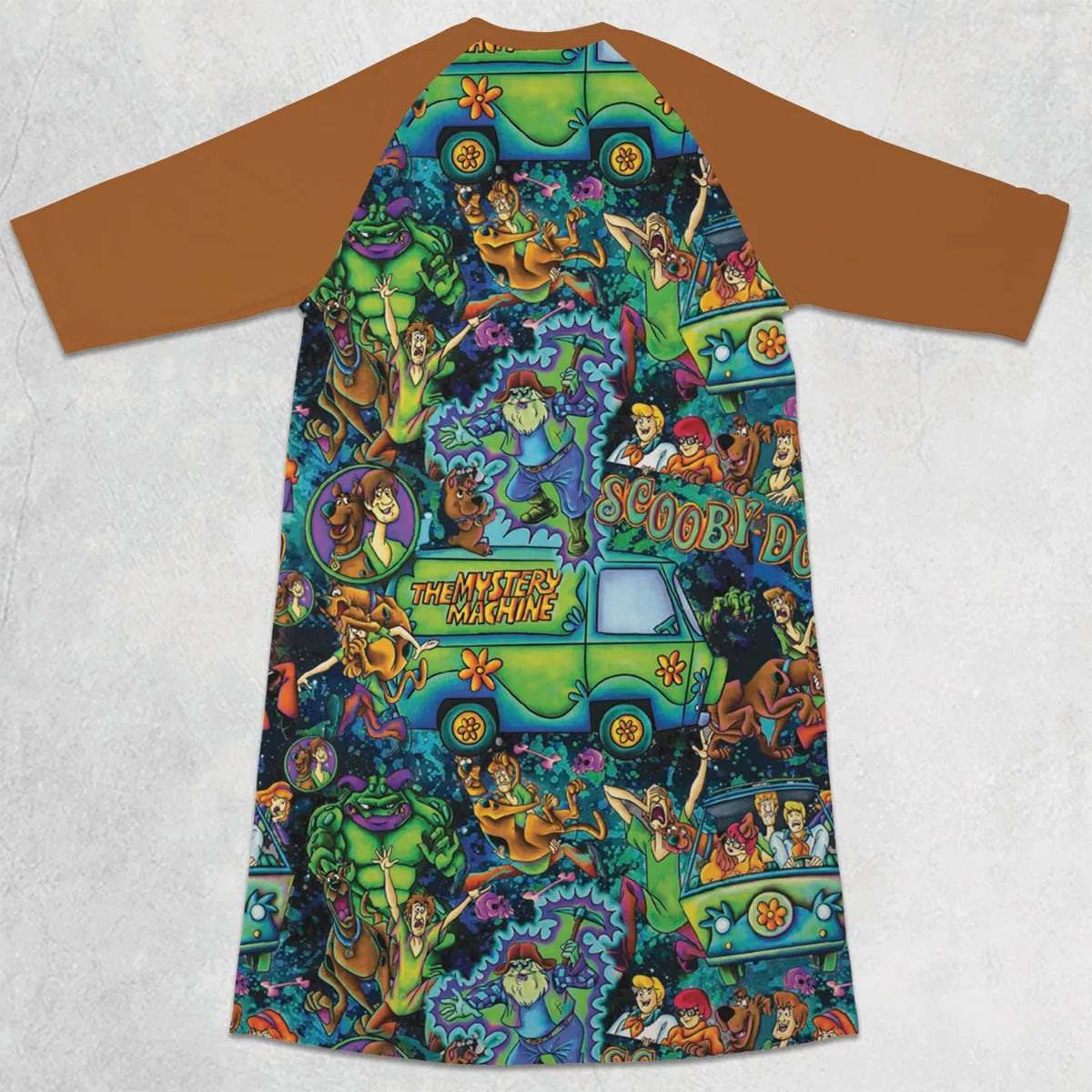 3/4 Sleeve Raglan Dress - YU7HYAEP