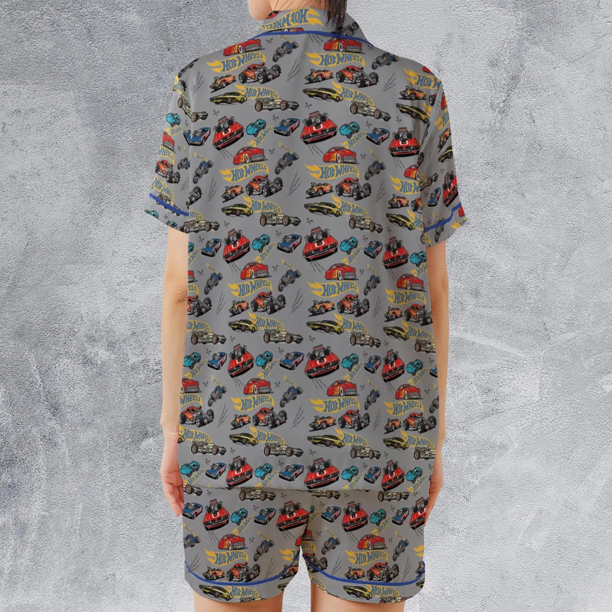 Satin Short-Sleeve Pajamas Set - 3FPM1V2E