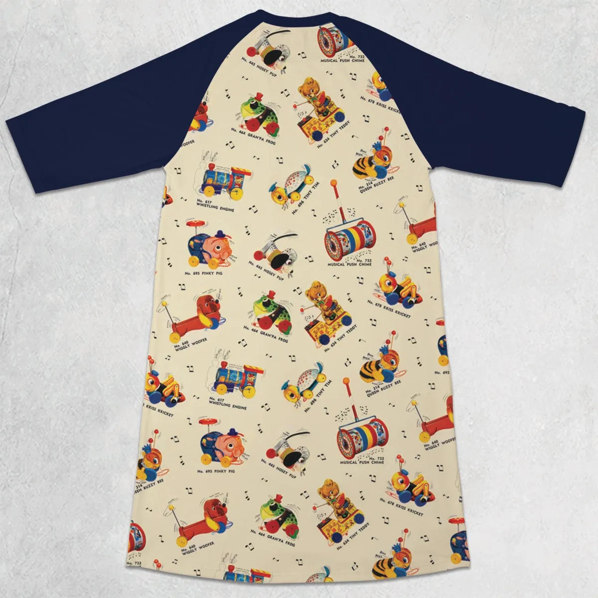 3/4 Sleeve Raglan Dress - X7YY37TD