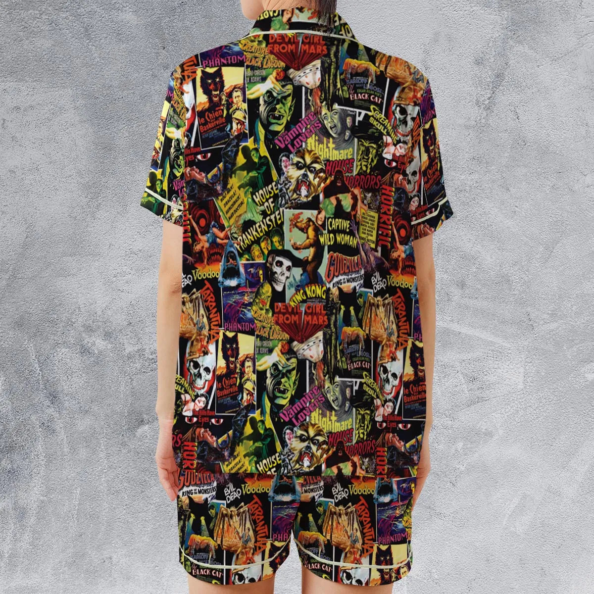 Satin Short-Sleeve Pajamas Set - Z544TVX6