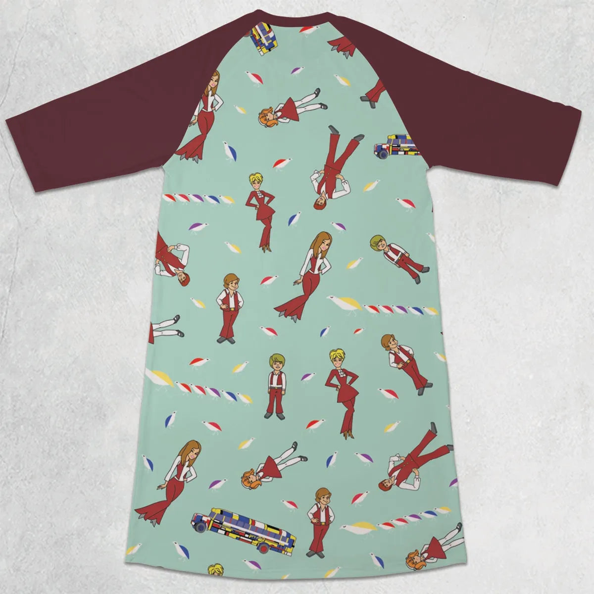 3/4 Sleeve Raglan Dress - J7L9XRR4