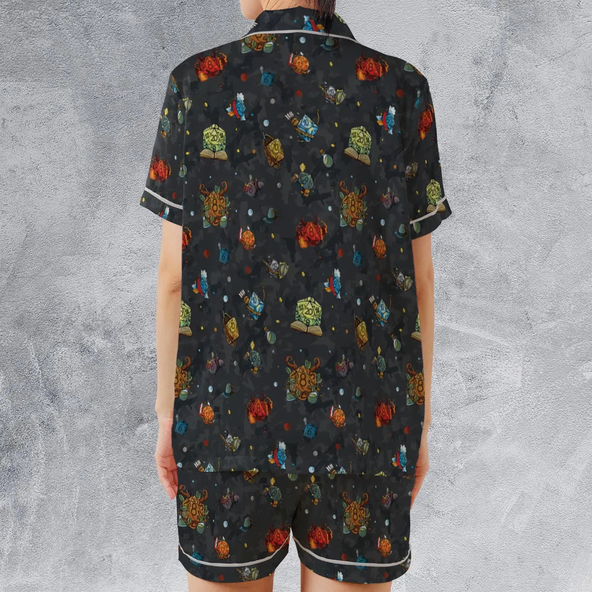 Satin Short-Sleeve Pajamas Set - X13PMN6D