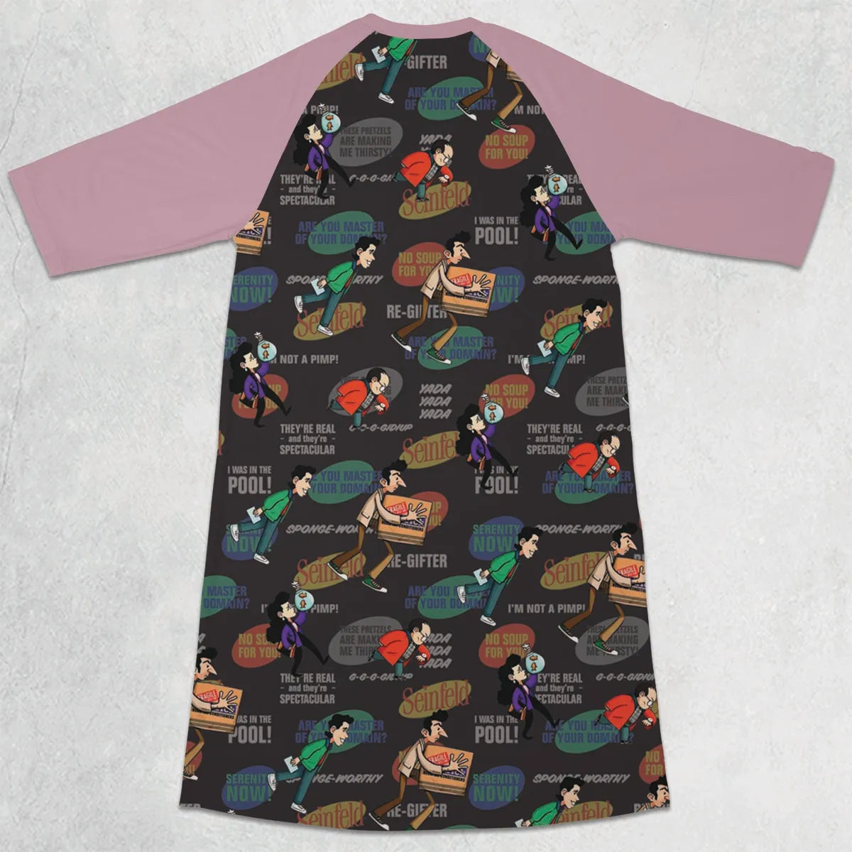 3/4 Sleeve Raglan Dress - NPE7RGUC