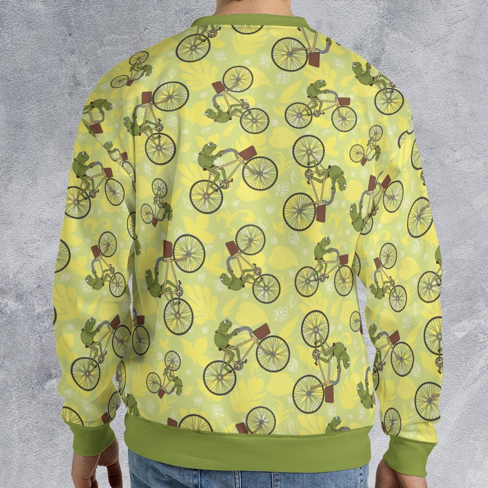 Kermit riding a bike - - 2