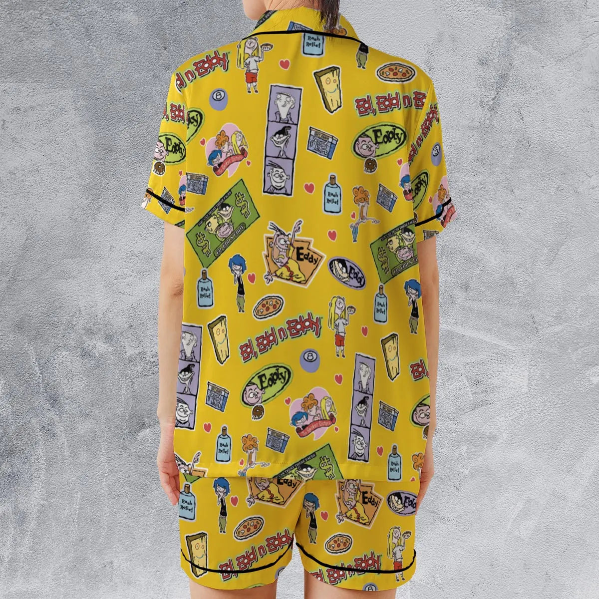 Satin Short-Sleeve Pajamas Set - HARGGENS