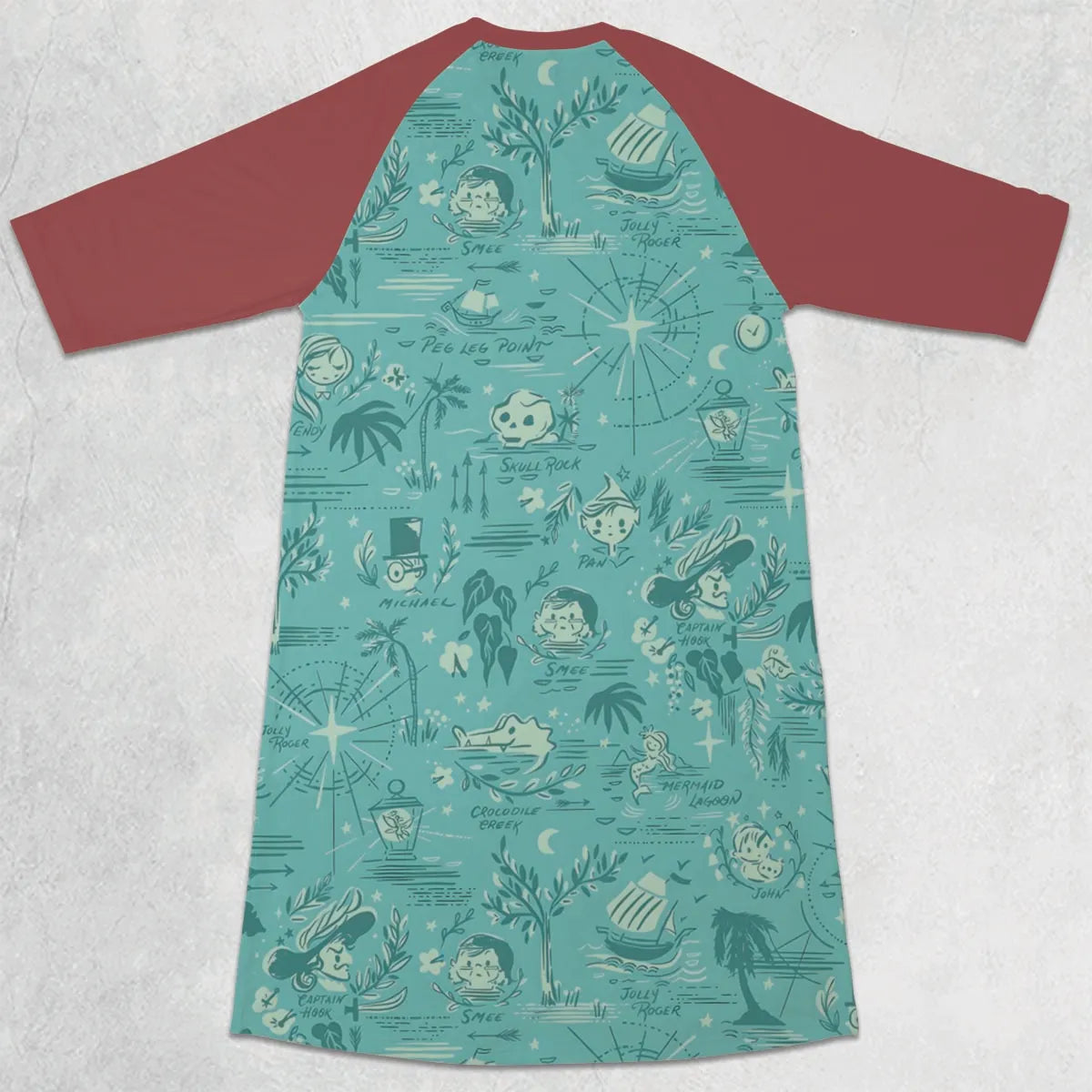 3/4 Sleeve Raglan Dress - C4USKB3B