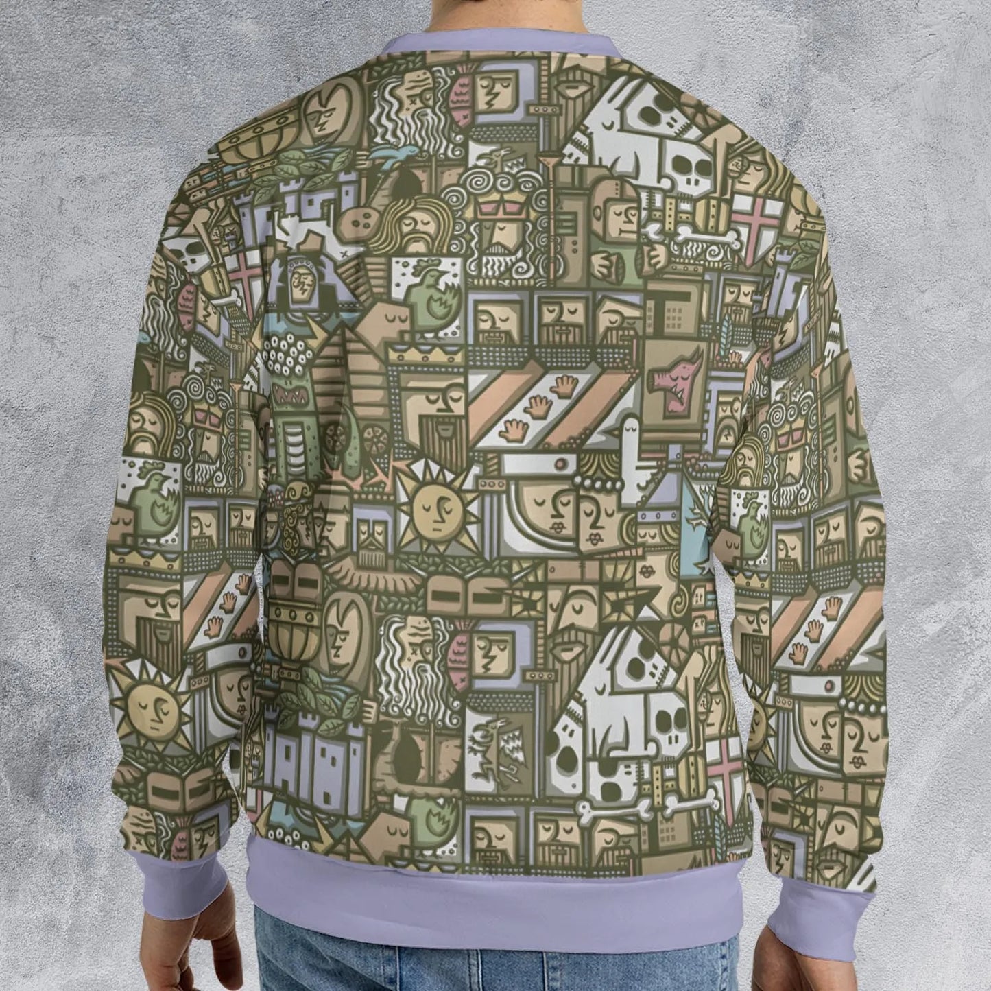 All-over Print Sweatshirt - 64YV1JHJ