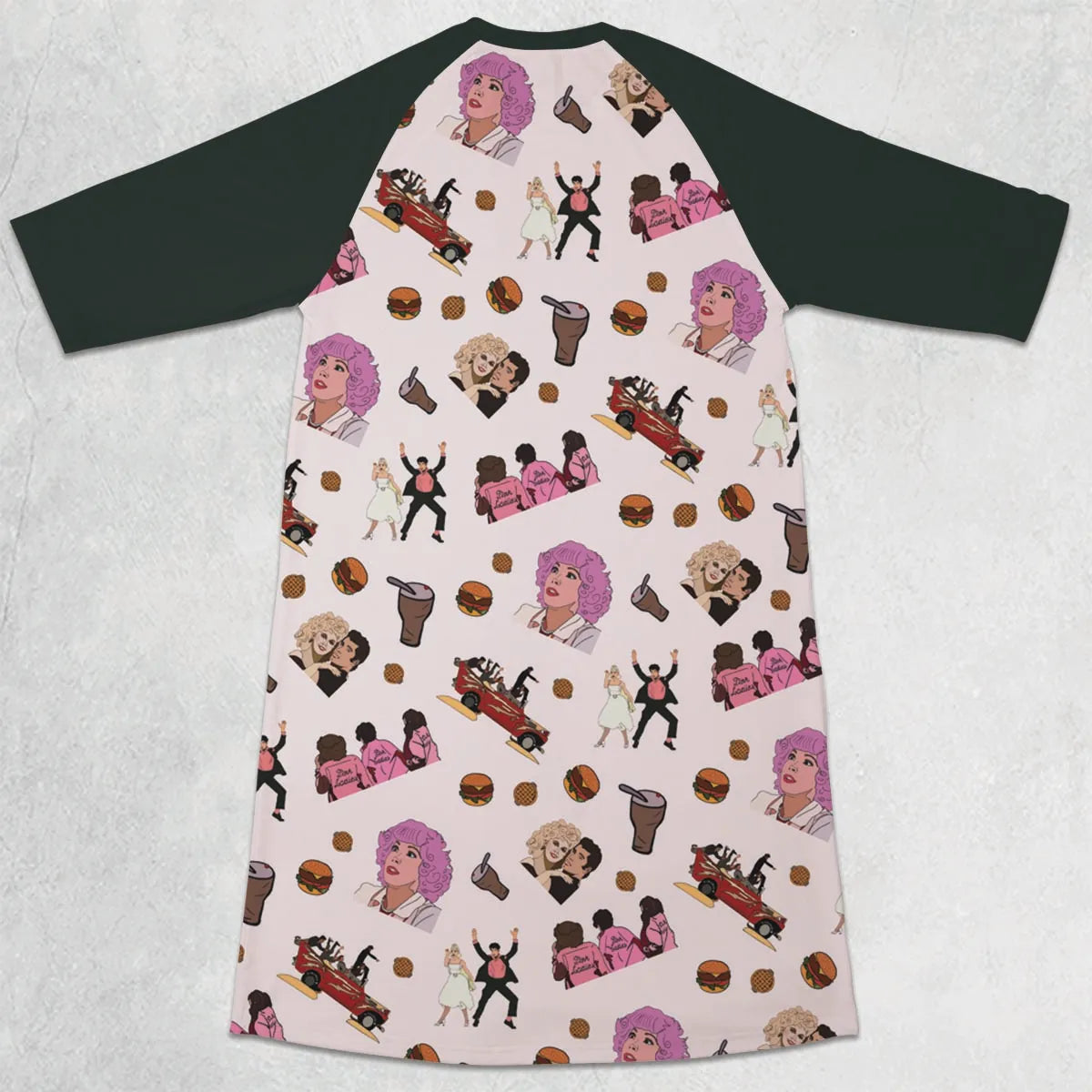3/4 Sleeve Raglan Dress - C8S3ZTEF
