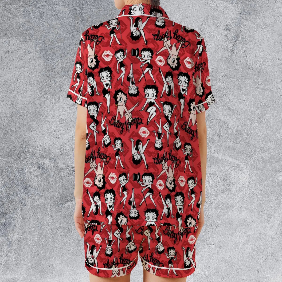 Satin Short-Sleeve Pajamas Set - 2NTWTNGU