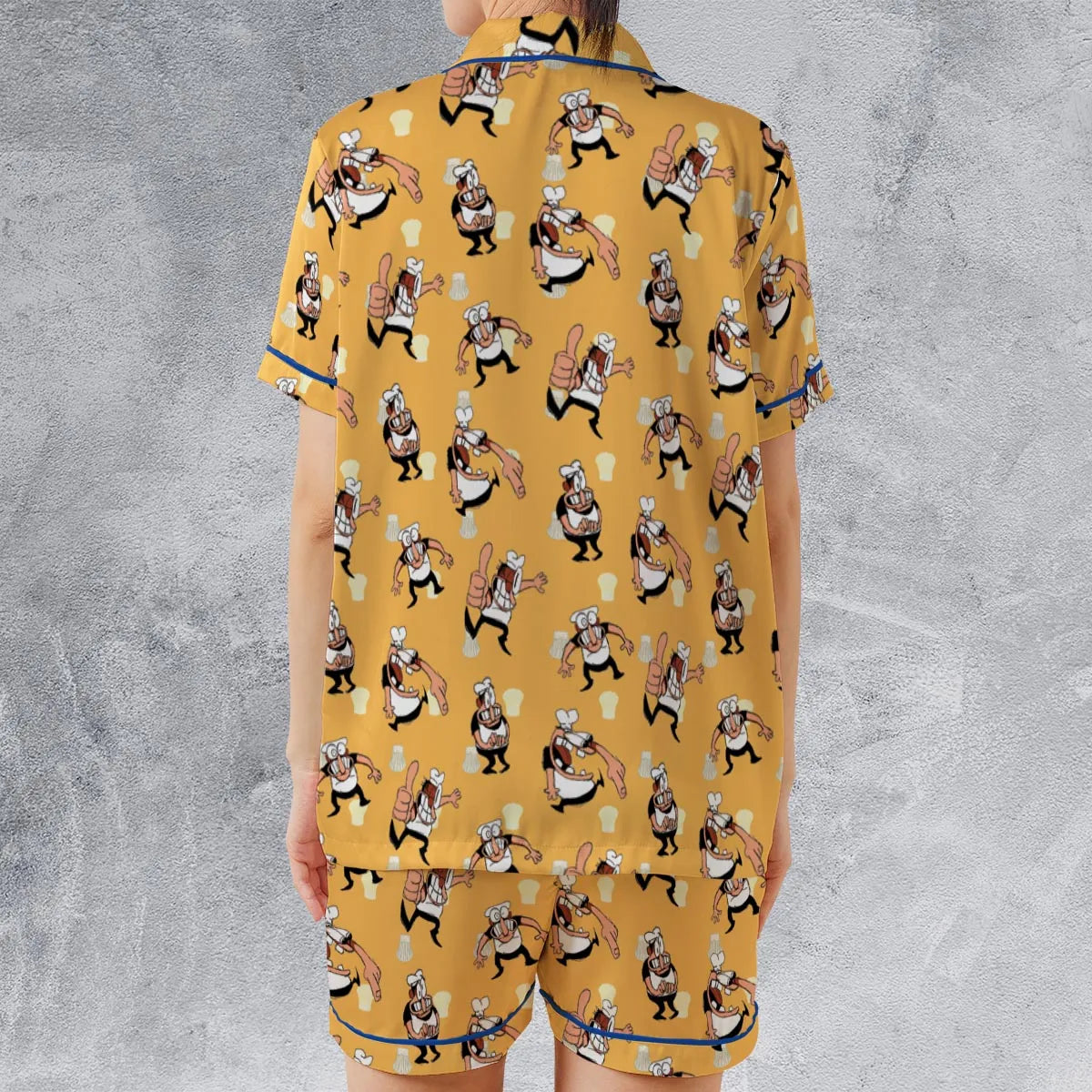 Satin Short-Sleeve Pajamas Set - 8YTS68NN