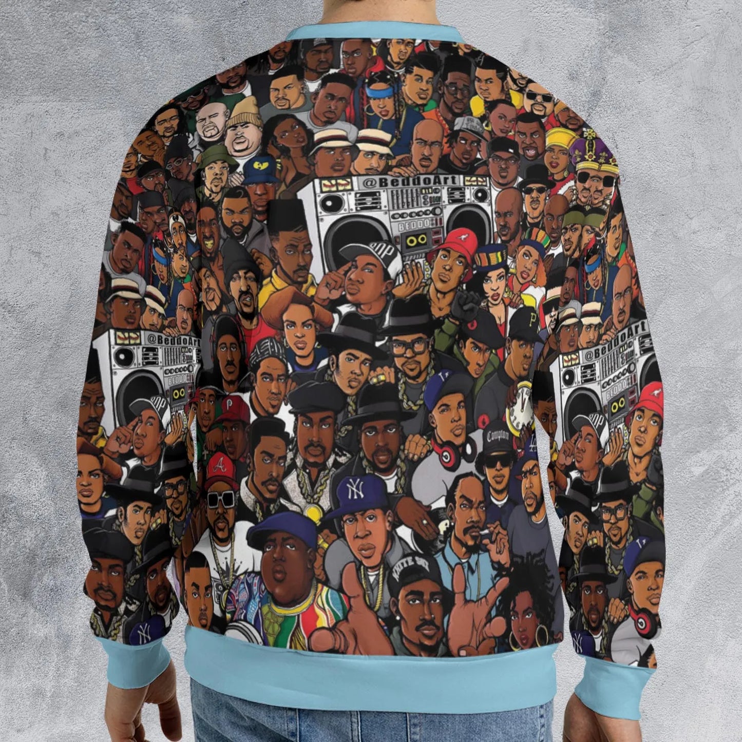 All-over Print Sweatshirt - FHDDDHAB