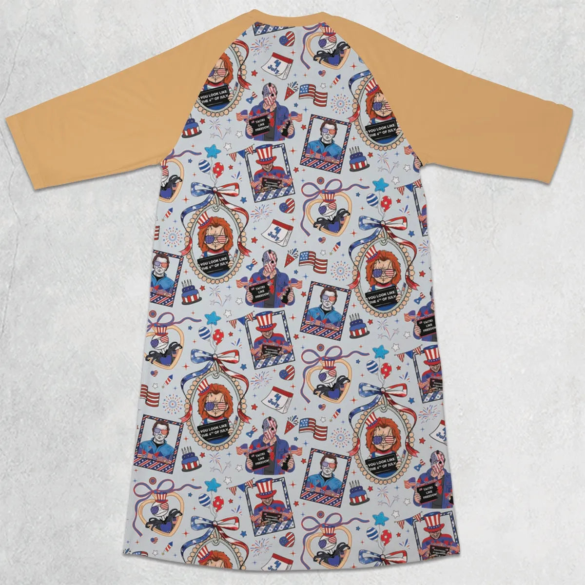 3/4 Sleeve Raglan Dress - SWL1H8SC