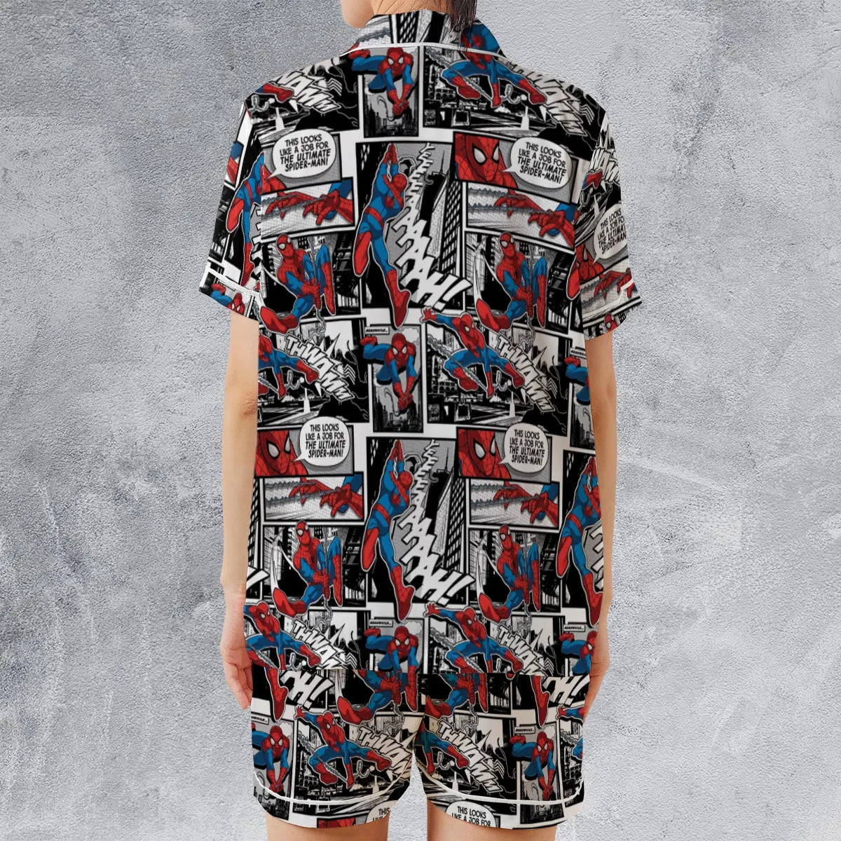 Satin Short-Sleeve Pajamas Set - 8HUYR2JS