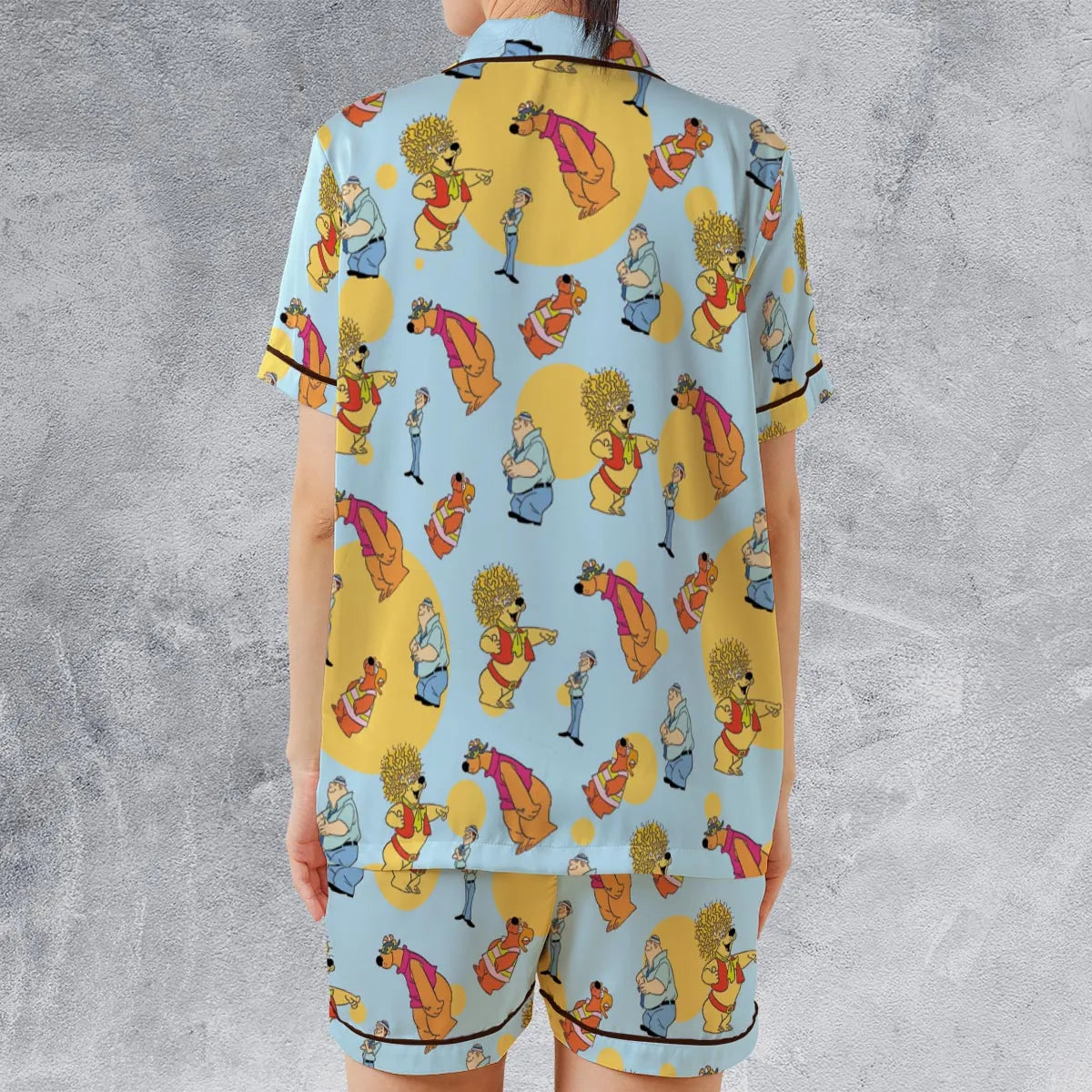 Satin Short-Sleeve Pajamas Set - 6CH33V1C