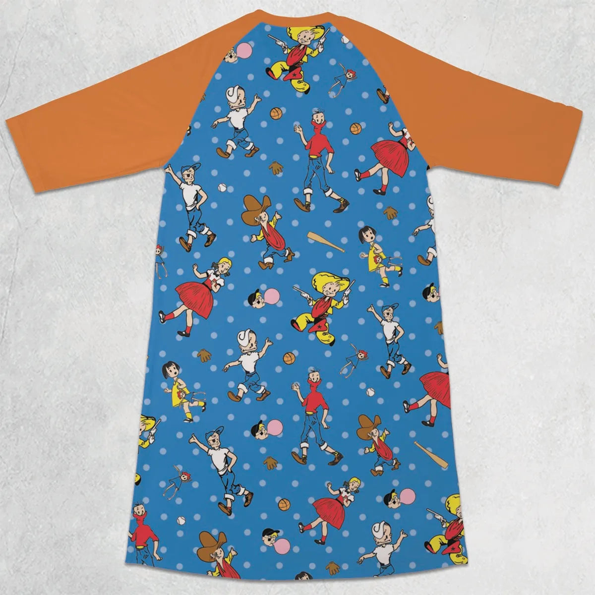 3/4 Sleeve Raglan Dress - XS629197