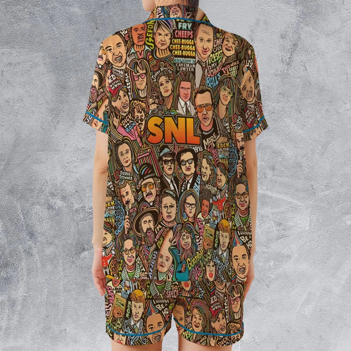 Satin Short-Sleeve Pajamas Set - 726C1VB6