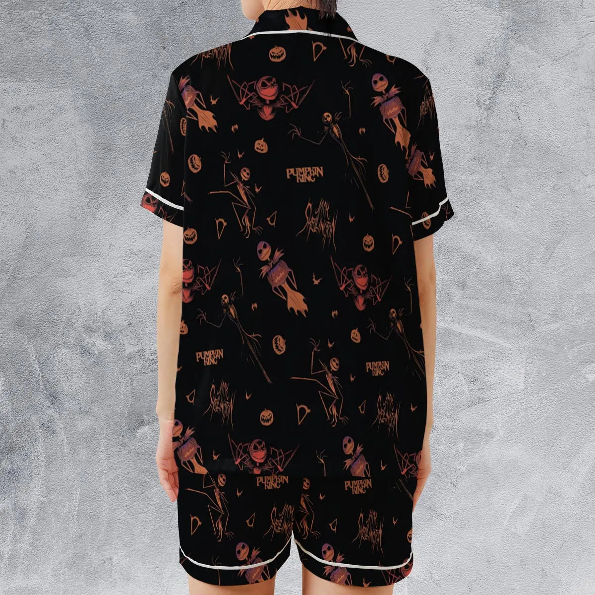 Satin Short-Sleeve Pajamas Set - R2JAQ7KF