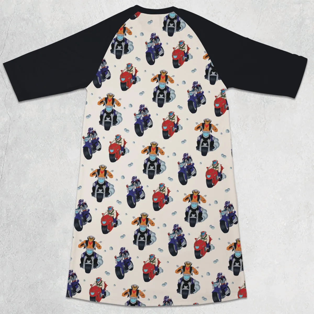 3/4 Sleeve Raglan Dress - 4MCLRPAW