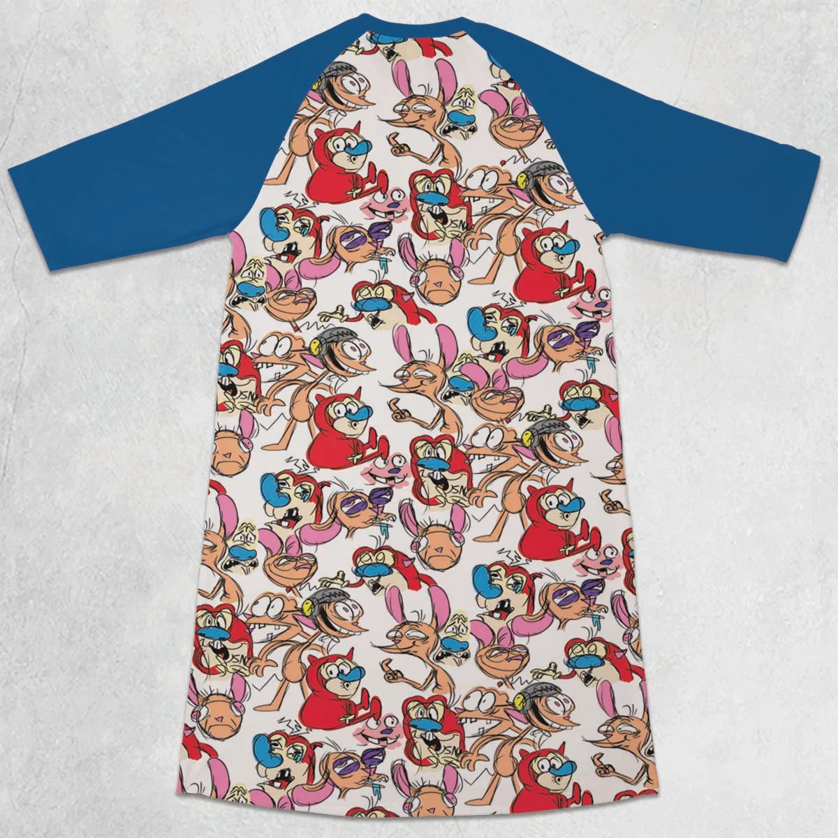 3/4 Sleeve Raglan Dress - VXA3F8TE