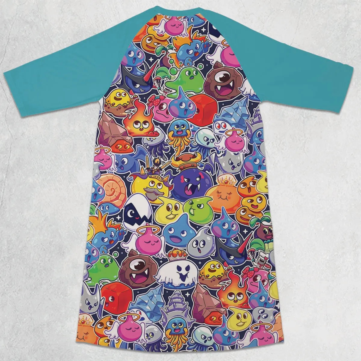 3/4 Sleeve Raglan Dress - RC4E37HZ