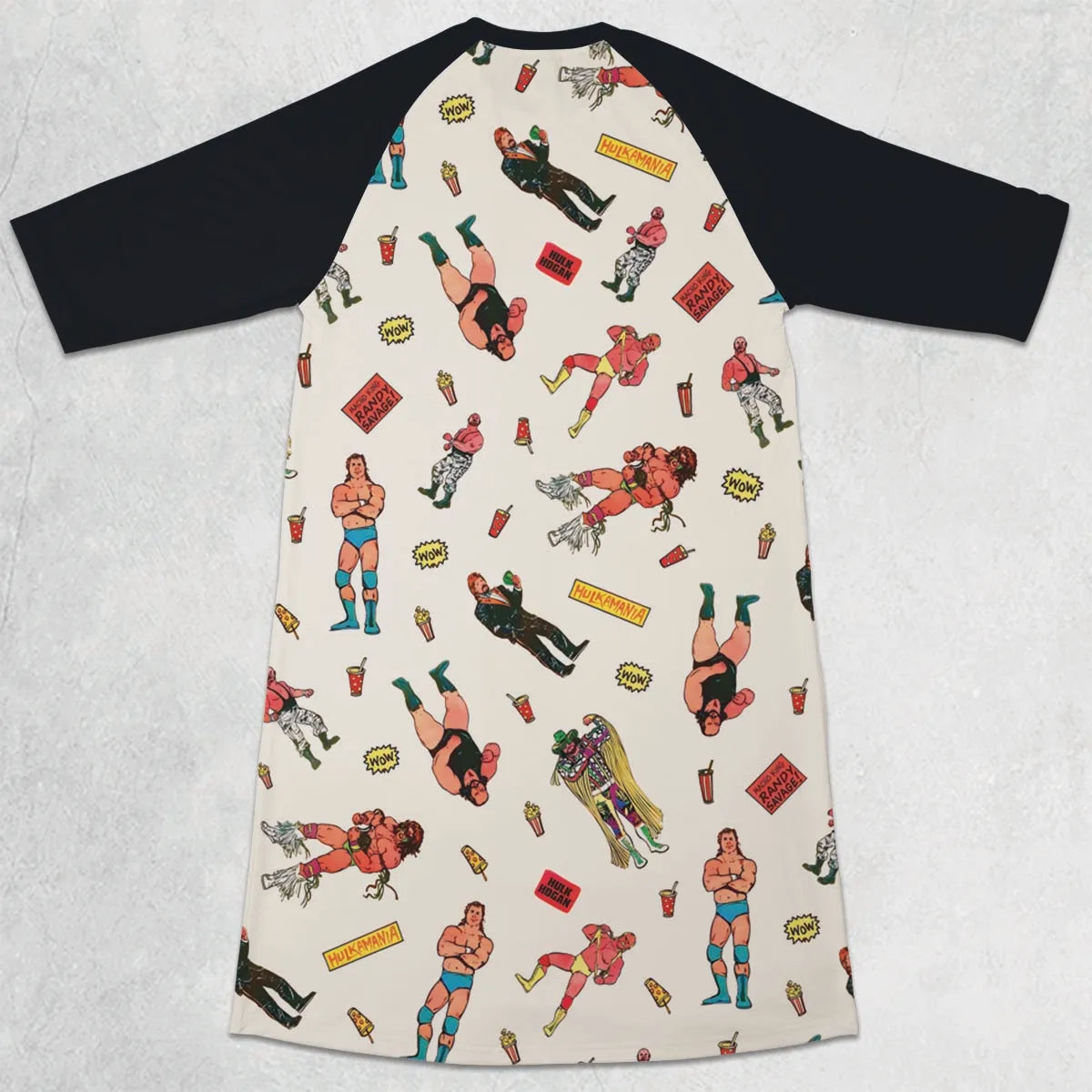 3/4 Sleeve Raglan Dress - A5HSUTDT