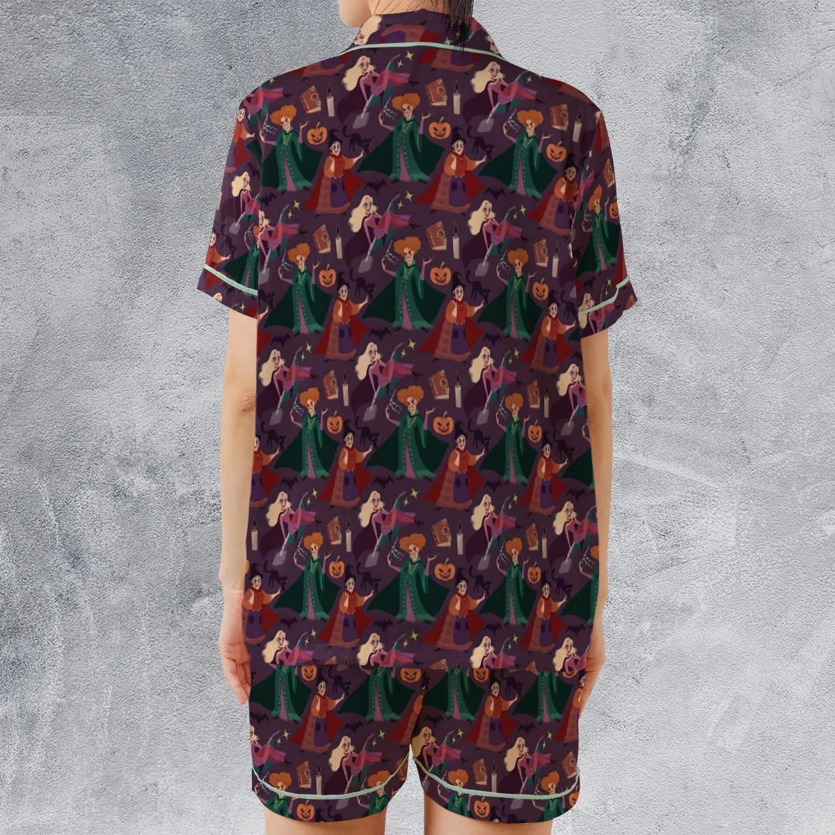 Satin Short-Sleeve Pajamas Set - A1PGZAZ7