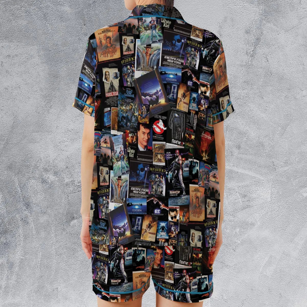 Satin Short-Sleeve Pajamas Set - EHLK5V4U