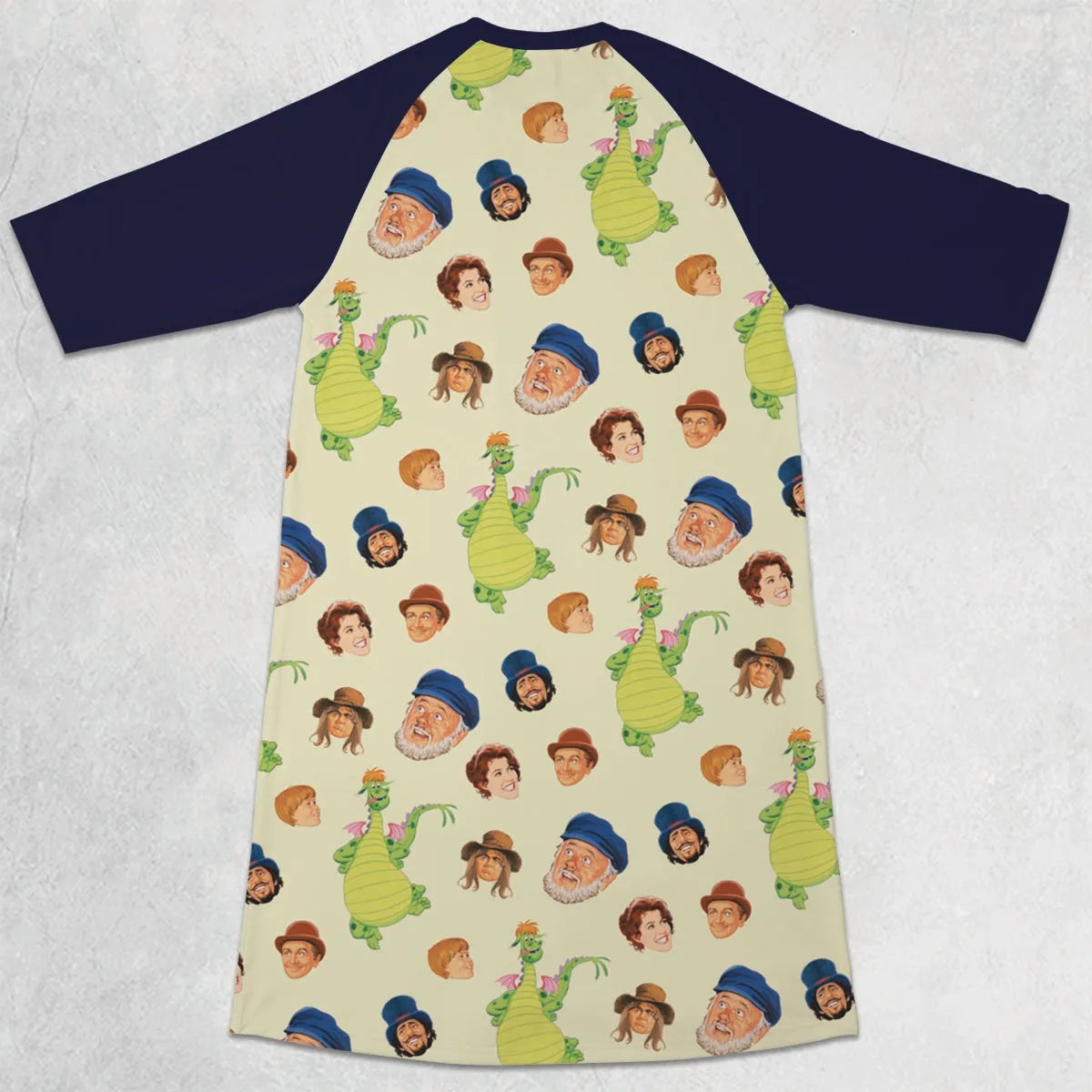 3/4 Sleeve Raglan Dress - 4NVXMBLW