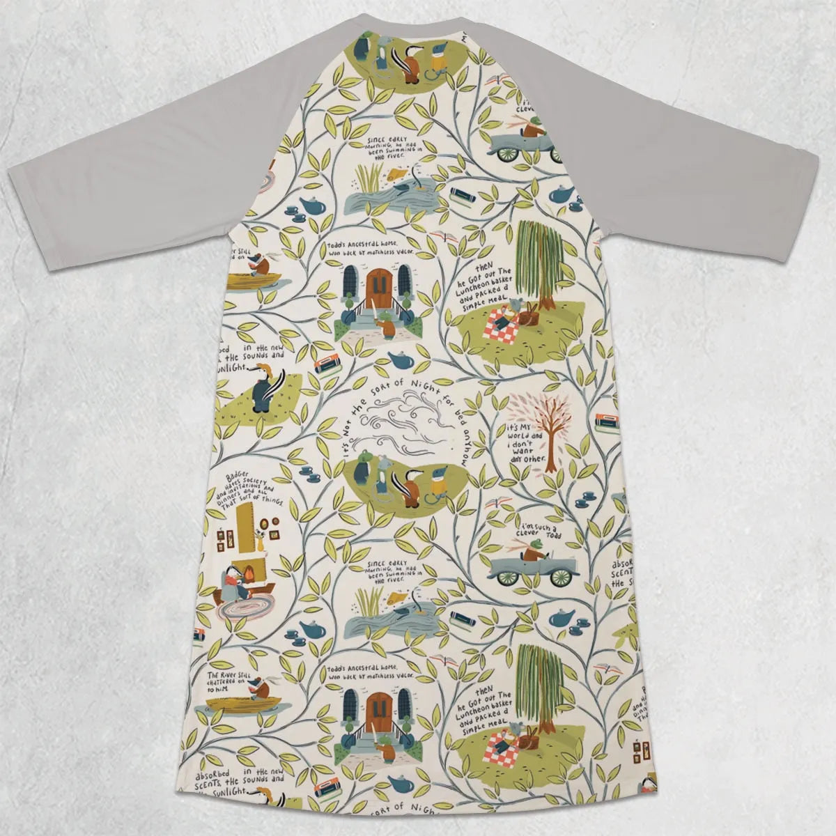 3/4 Sleeve Raglan Dress - QLZ3SJ2T