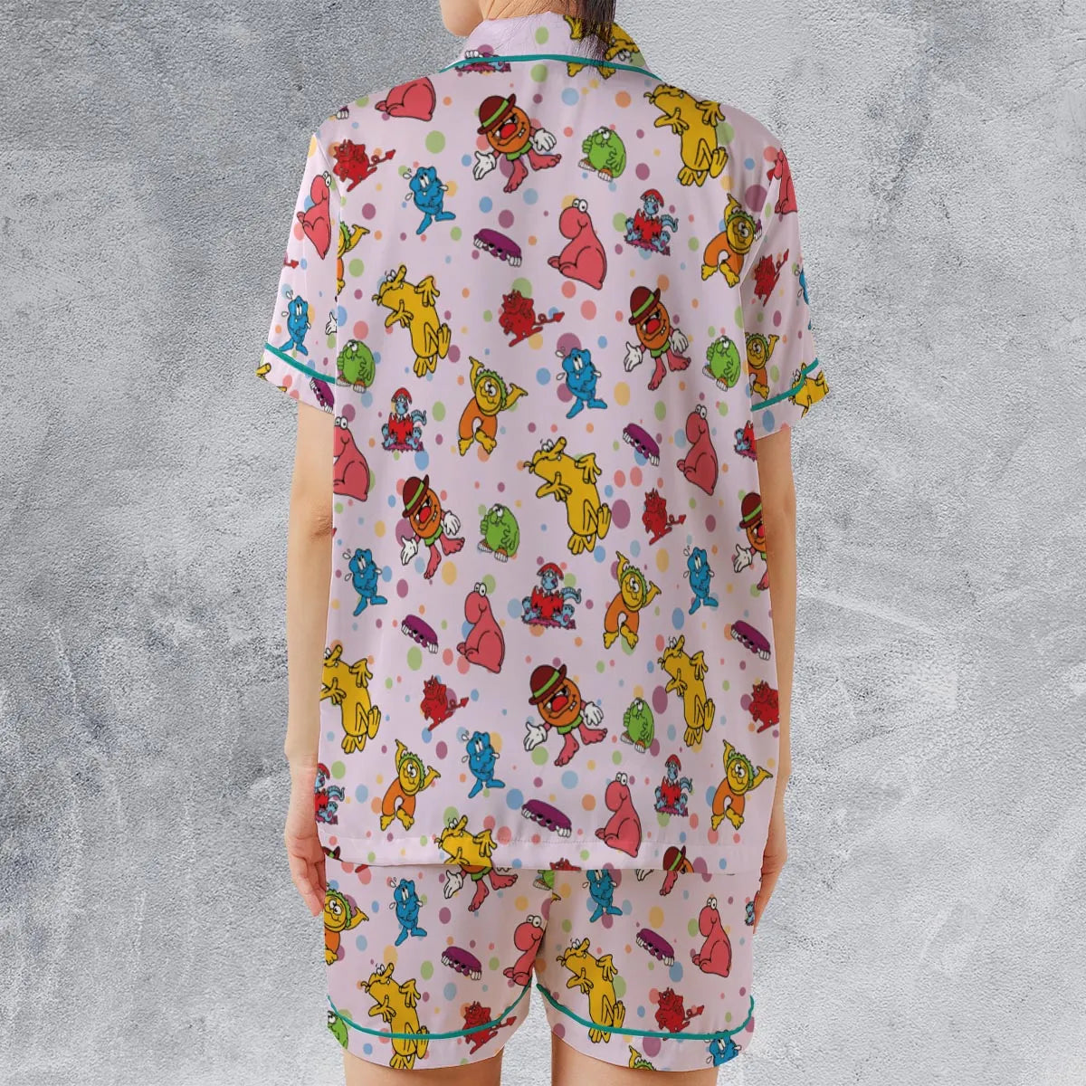 Satin Short-Sleeve Pajamas Set - 5T29H9PY